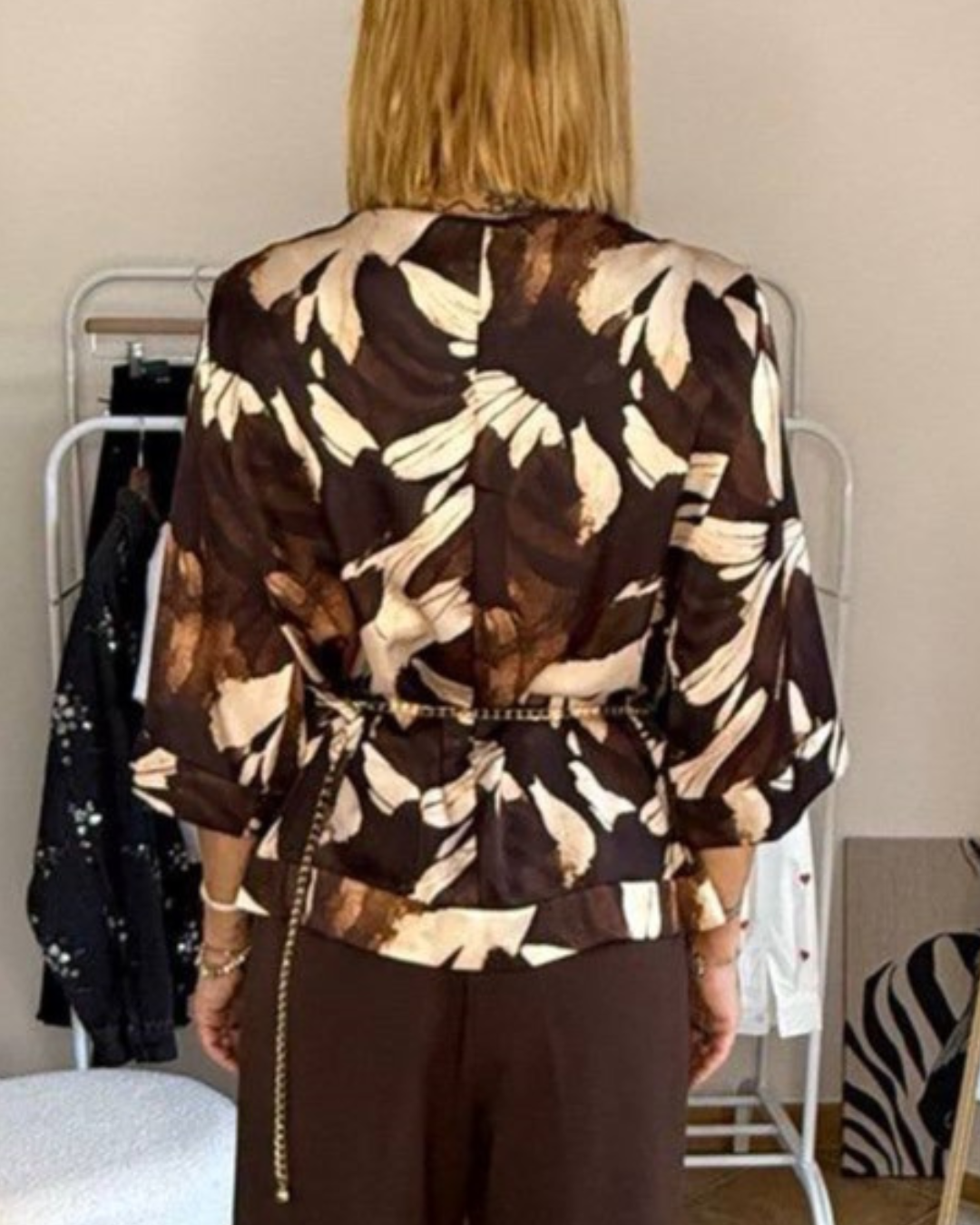 Blusa con cinta Dalia