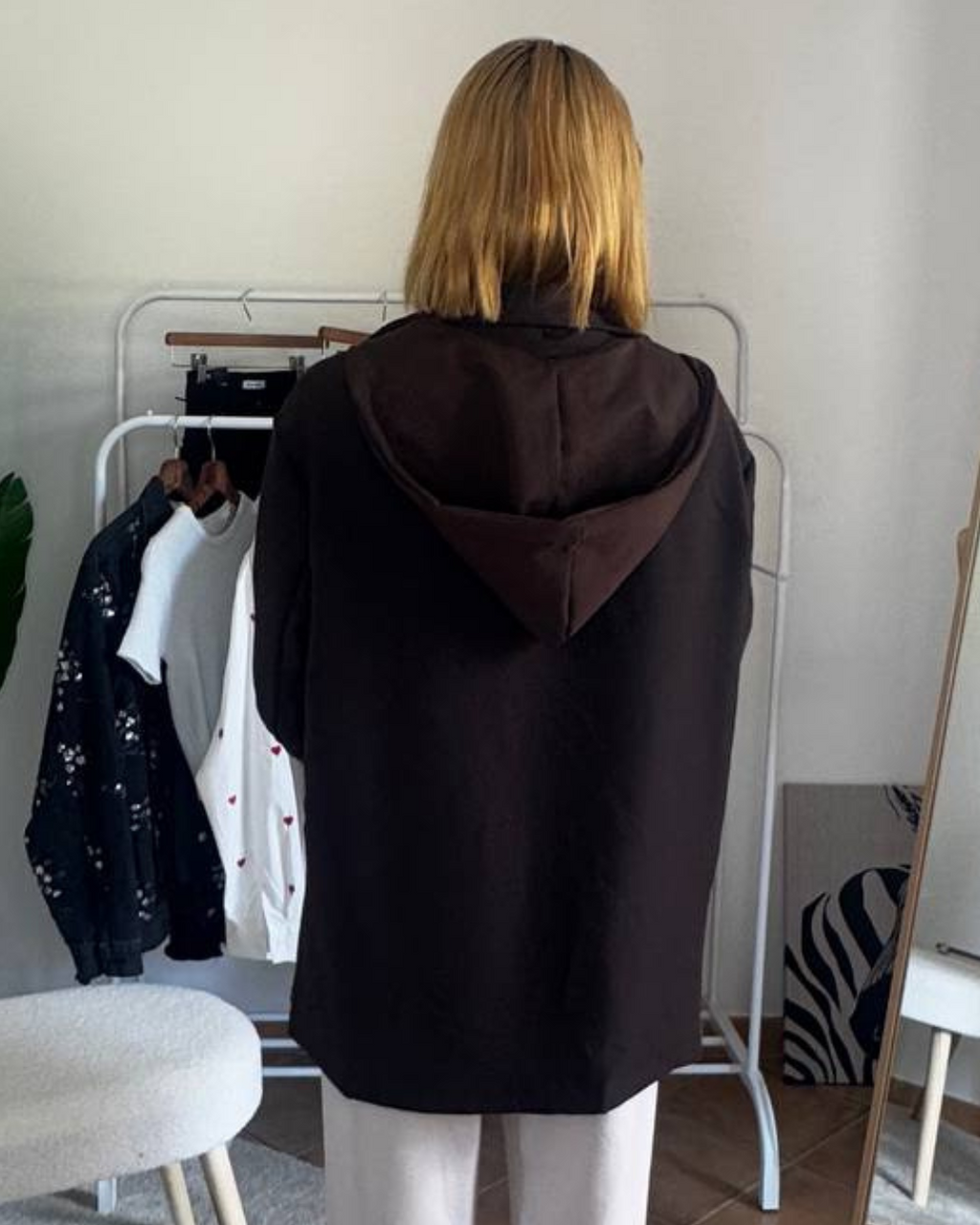 Blazer con cappuccio Iconic