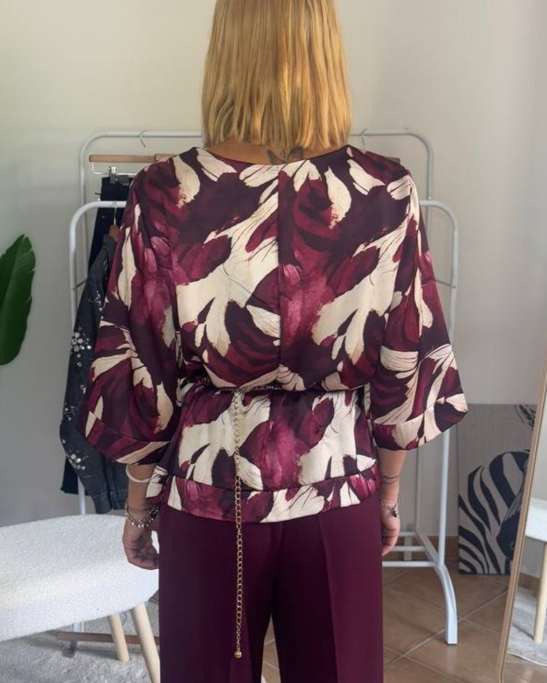 Blusa con cinta Dalia