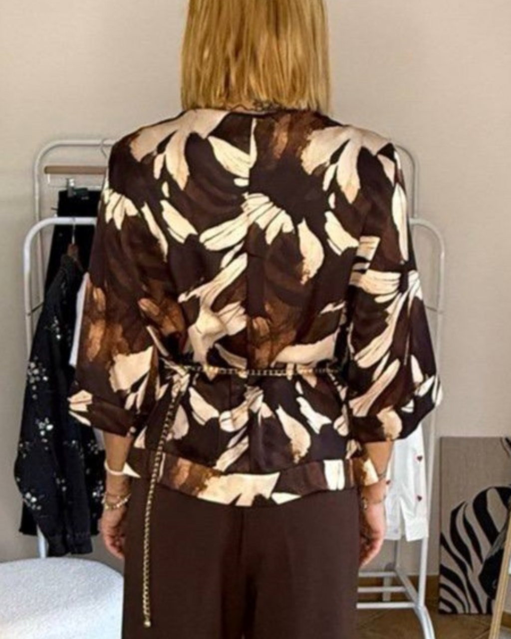 Blusa con cinta Dalia