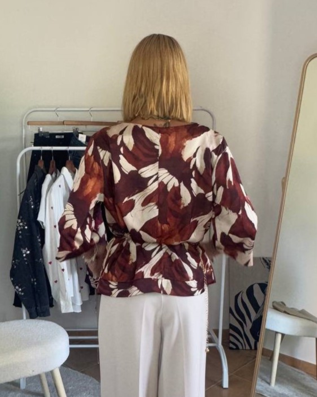 Blusa con cinta Dalia