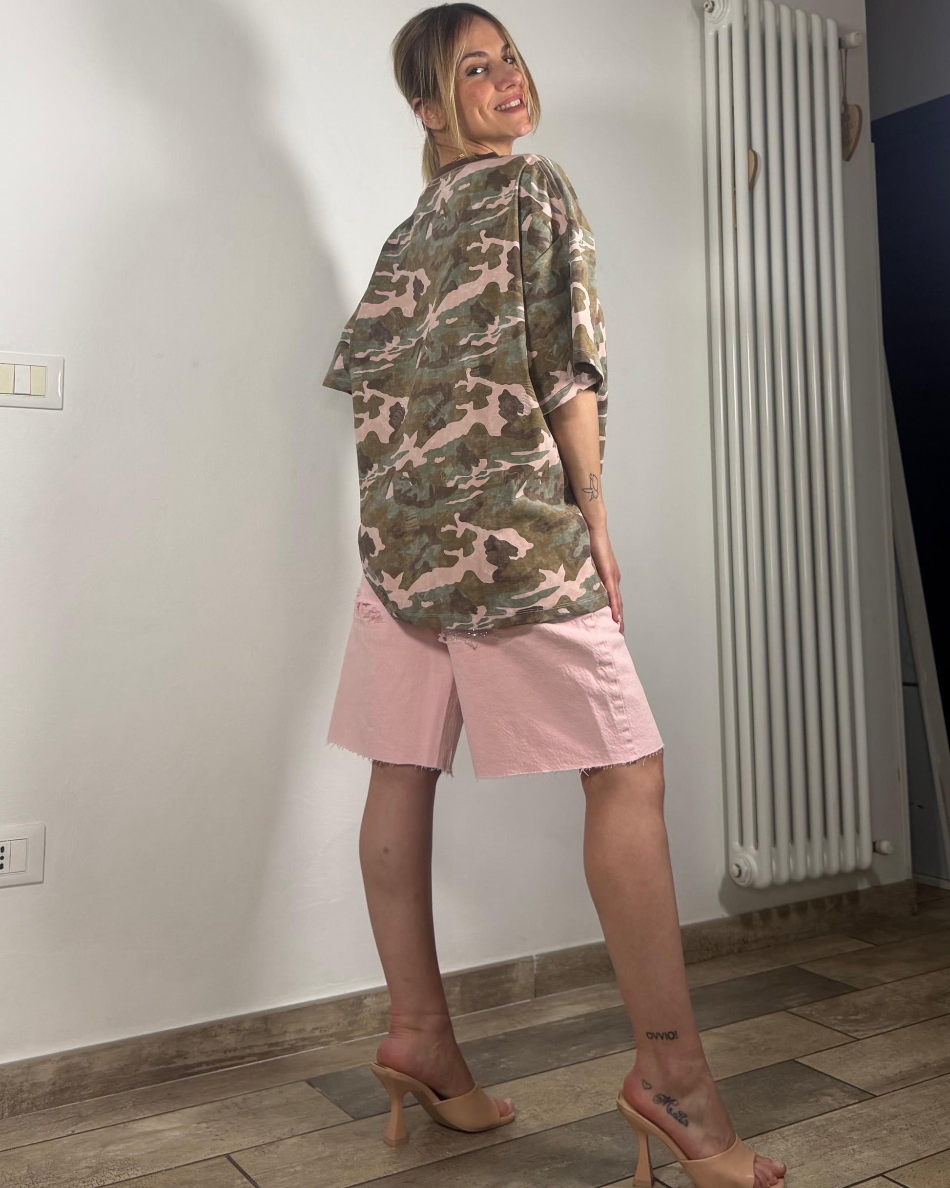 T-SHIRT OVERSIZE MILITARE
