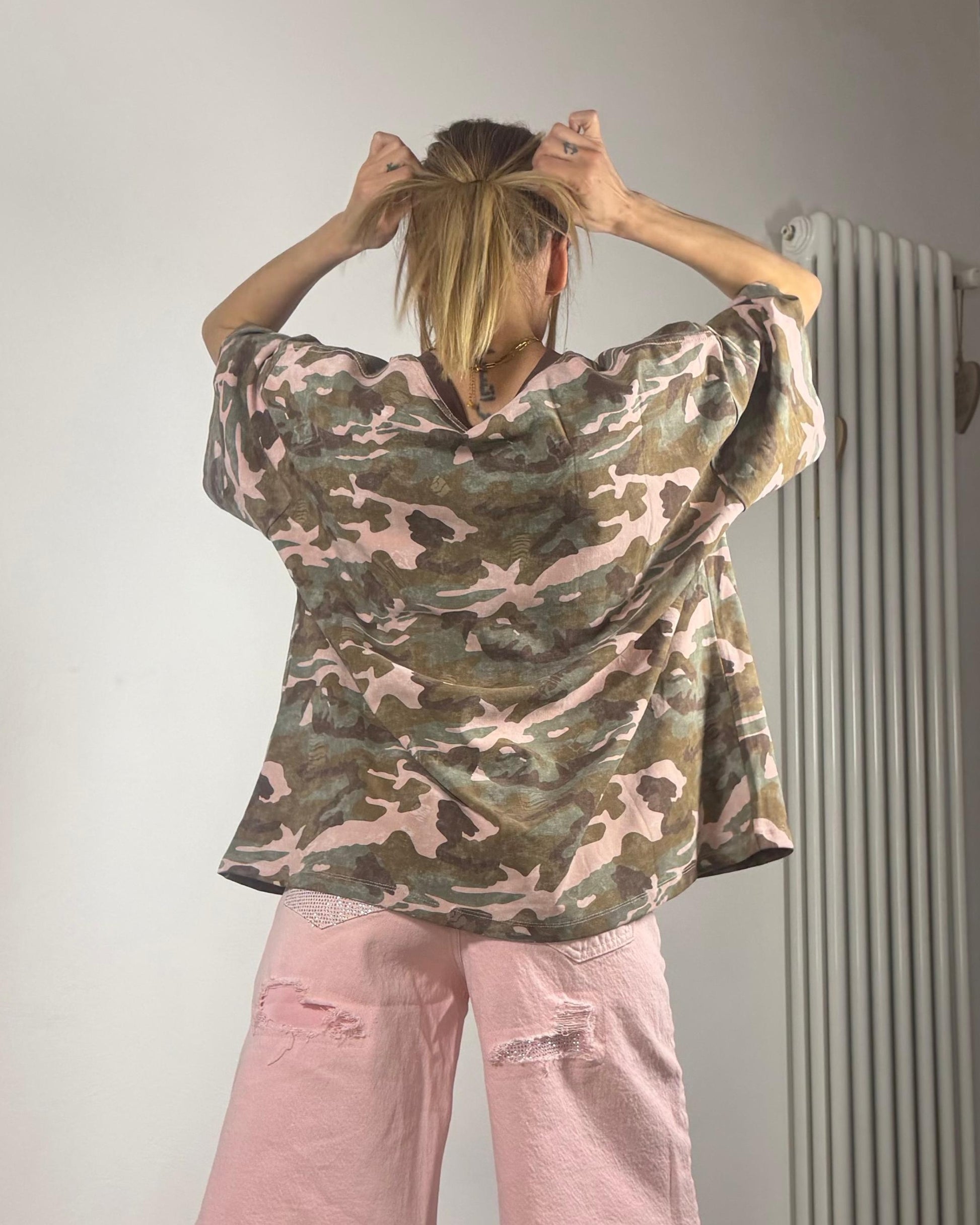 T-SHIRT OVERSIZE MILITARE