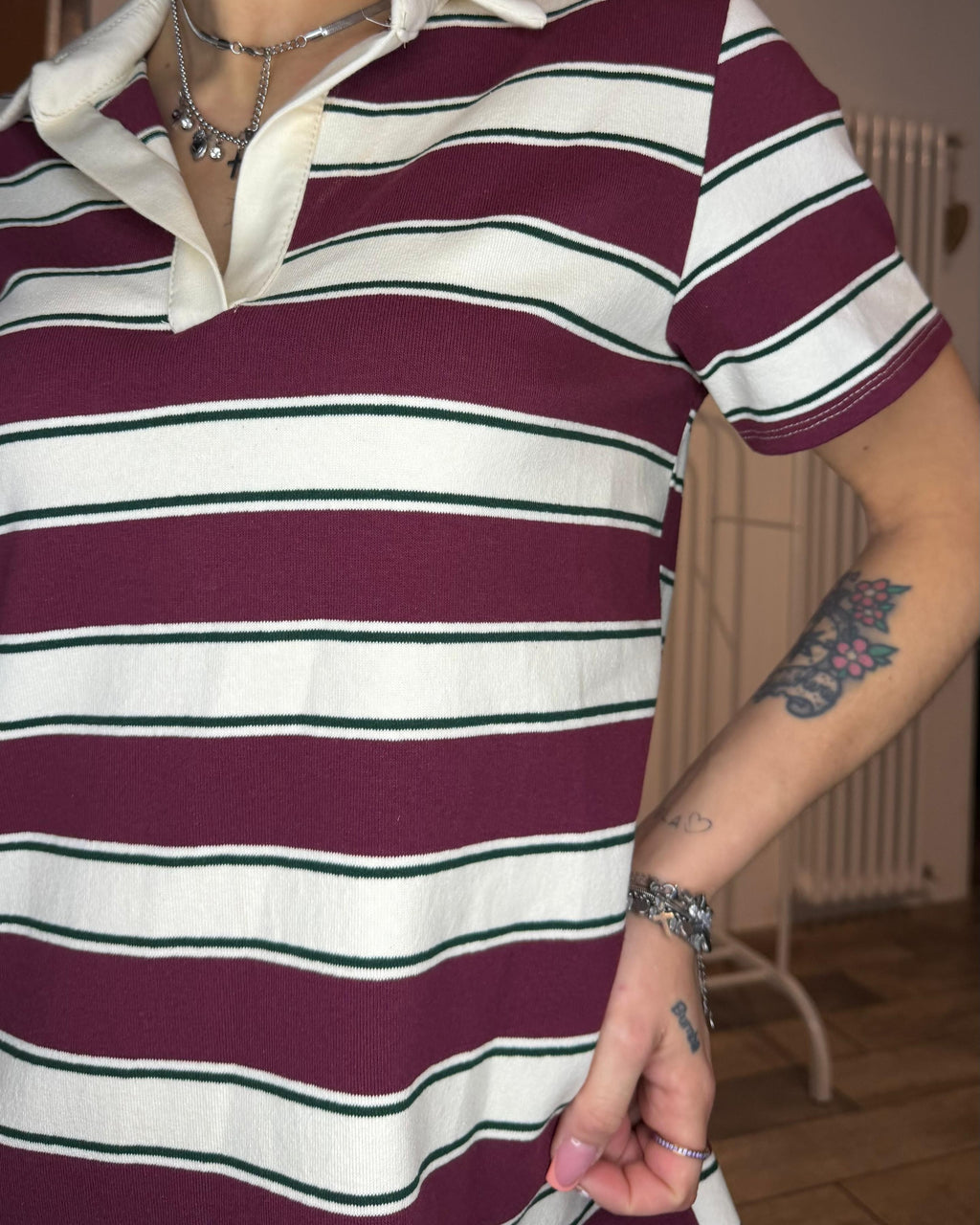 ABITO POLO RIGHE
