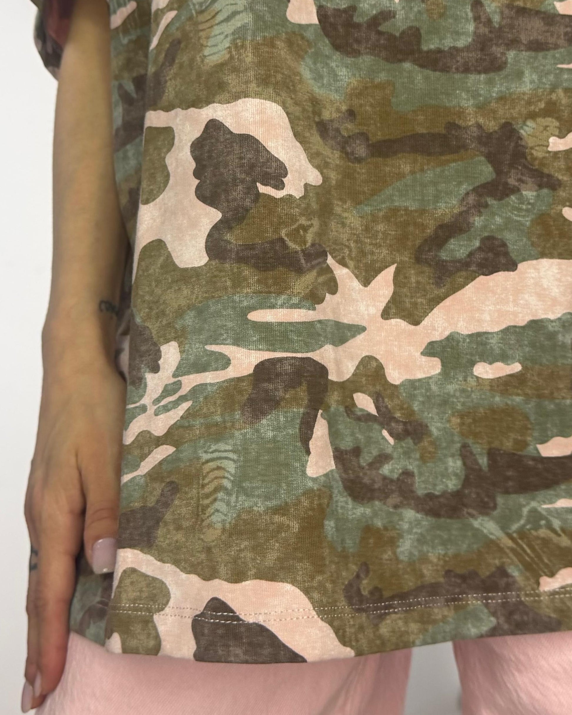 T-SHIRT OVERSIZE MILITARE